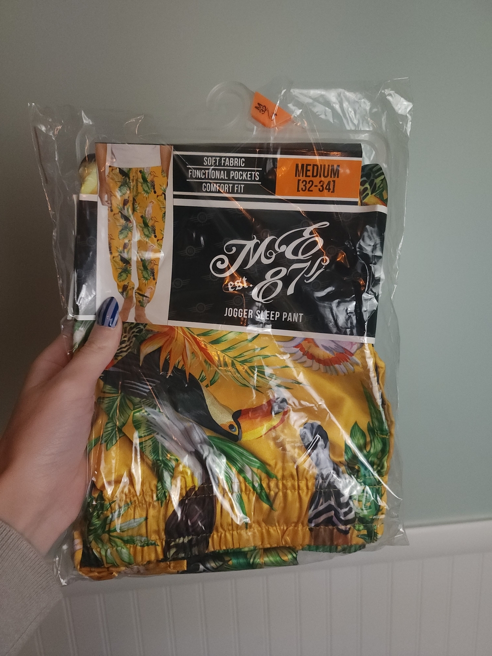 MAD Engine Yellow Tropical Toucan Jogger Pants